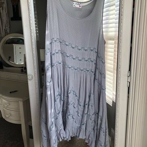 Free People Voile and Lace Trapeze Slip